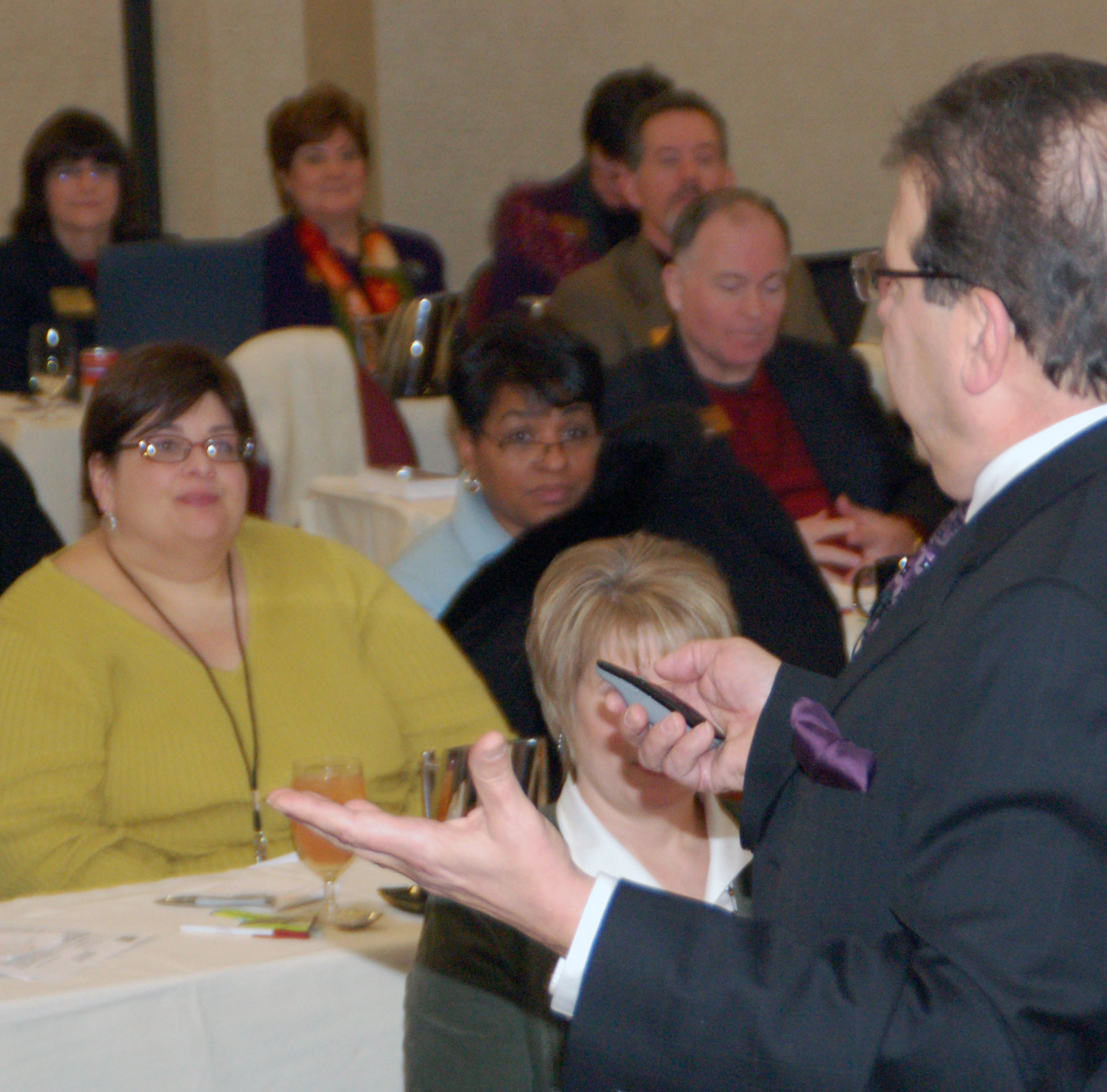 Photo from a professional development keynote speech.